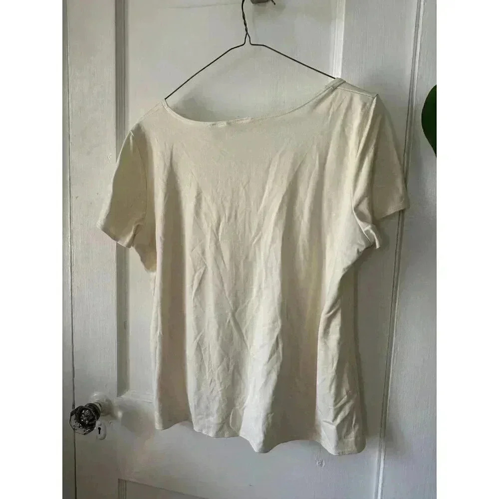 Kim Rogers Women’s size Large white top - Picture 5 of 6